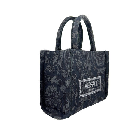 Versace Women'S 'Extra Small Athena' Shopping Bag Black
