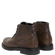 Brown Perugino Leather Men Ankle Boots Shoes