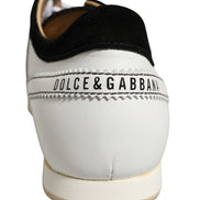 Black White Leather Suede Low Top Sneakers Shoes