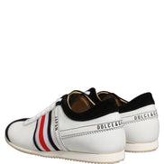 Black White Leather Suede Low Top Sneakers Shoes