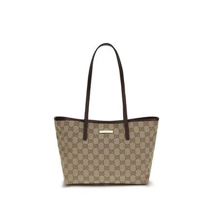 Beige Fabric Handbag