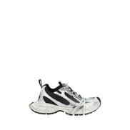 Multicolor athletic sneakers featuring a unique design with mesh panels and bold styling.