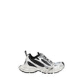 Multicolor athletic sneakers featuring a unique design with mesh panels and bold styling.