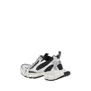 Multicolor athletic sneakers featuring a dynamic design with breathable mesh panels and bold laces.