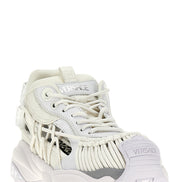 White Calfskin Athletic Sneakers