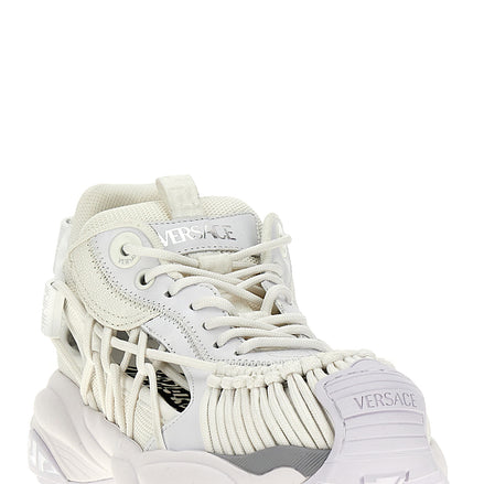 White Calfskin Athletic Sneakers