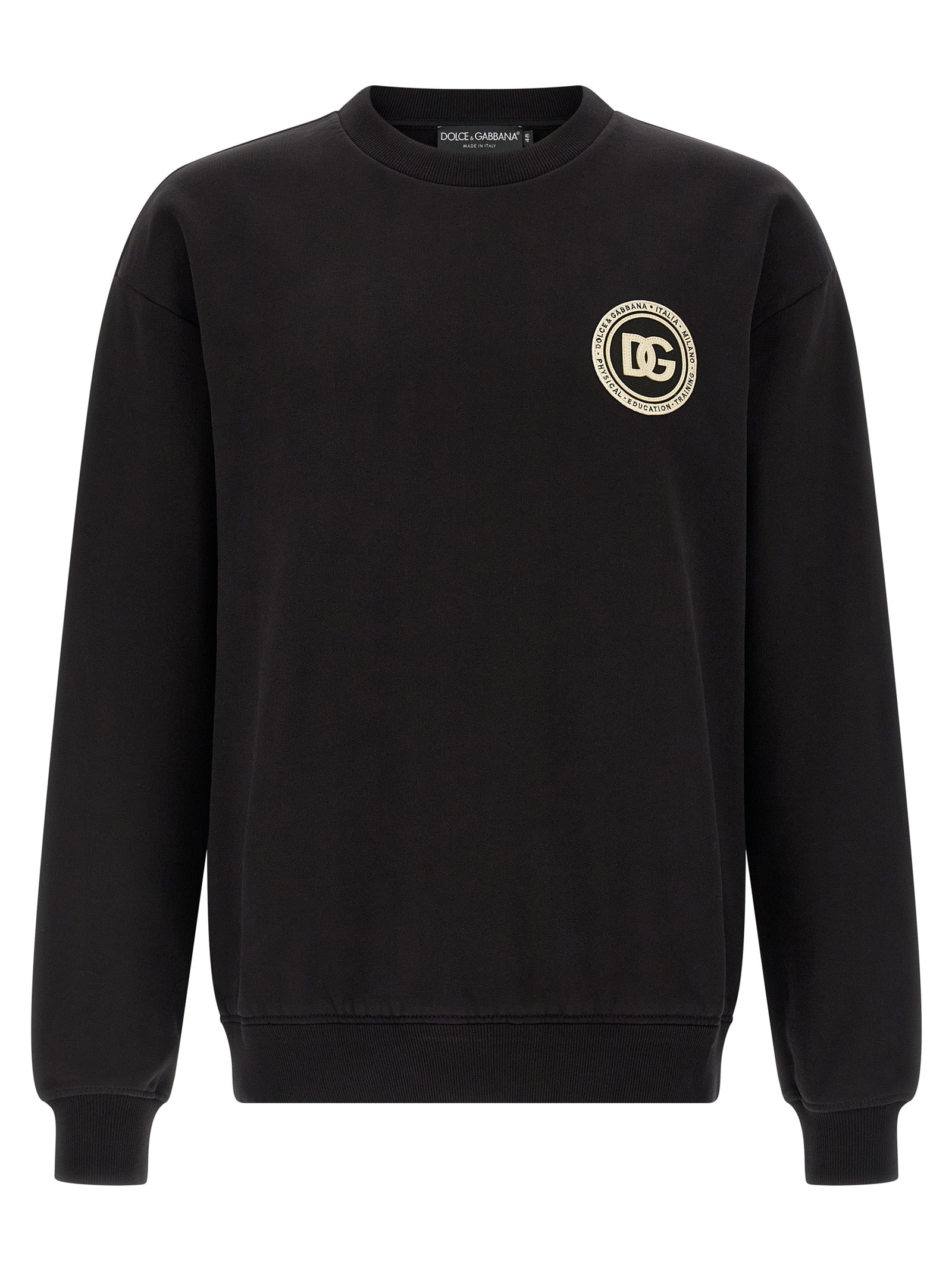 Black Cotton Sweatshirt