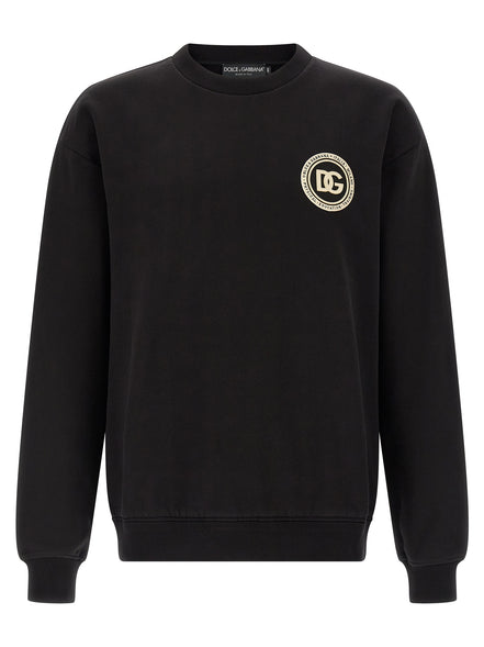 Black Cotton Sweatshirt