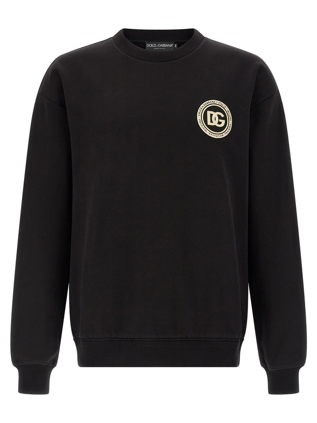 Black Cotton Sweatshirt