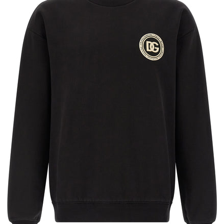 Black Cotton Sweatshirt