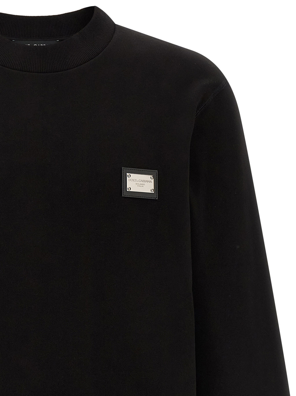 Black Cotton Sweatshirt