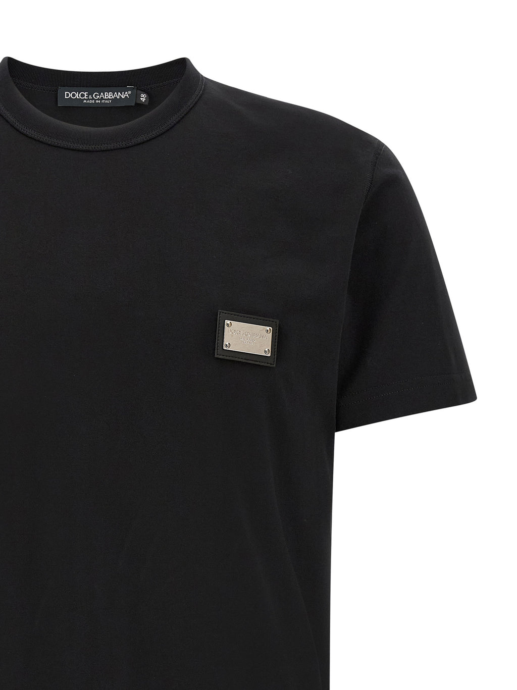 Black Cotton T-Shirt