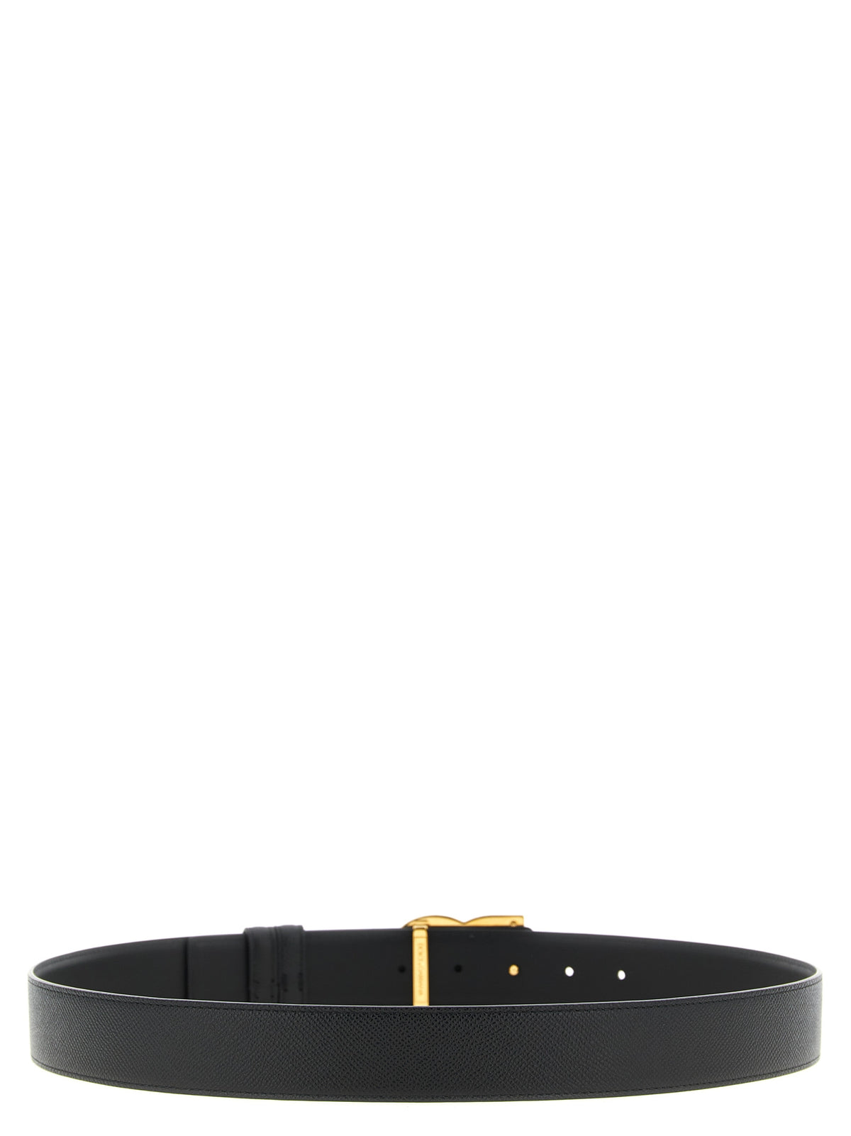 Black Calfskin Regular Belt
