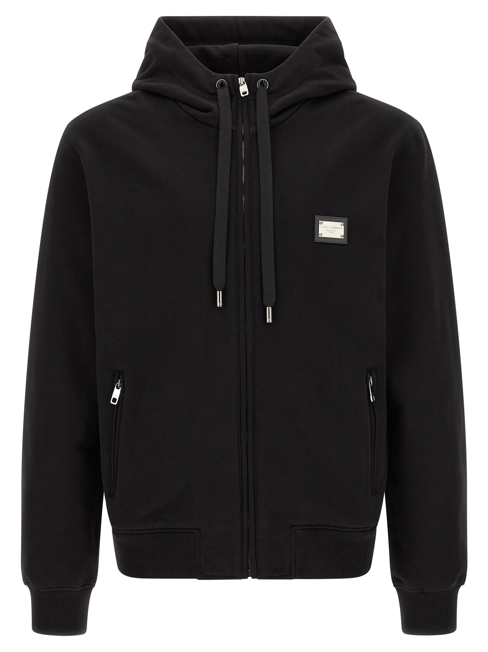 Black Cotton Sweatshirt