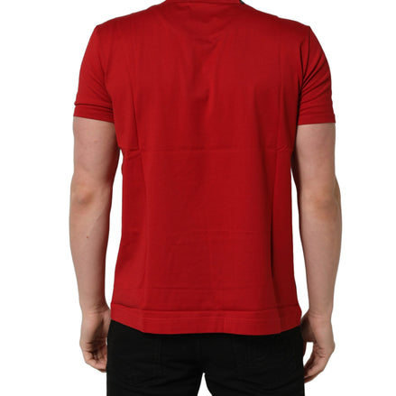 Red Goodluck 2023 Cotton Crew Neck T-shirt