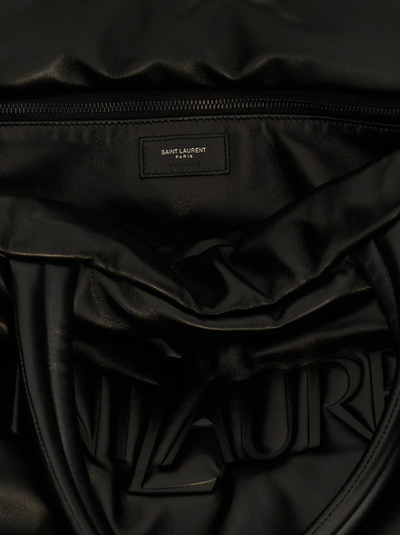 Black Lamb Leather Tote Bag