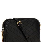 Black Lamb Leather Crossbody Bag