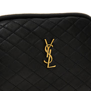 Black Lamb Leather Crossbody Bag