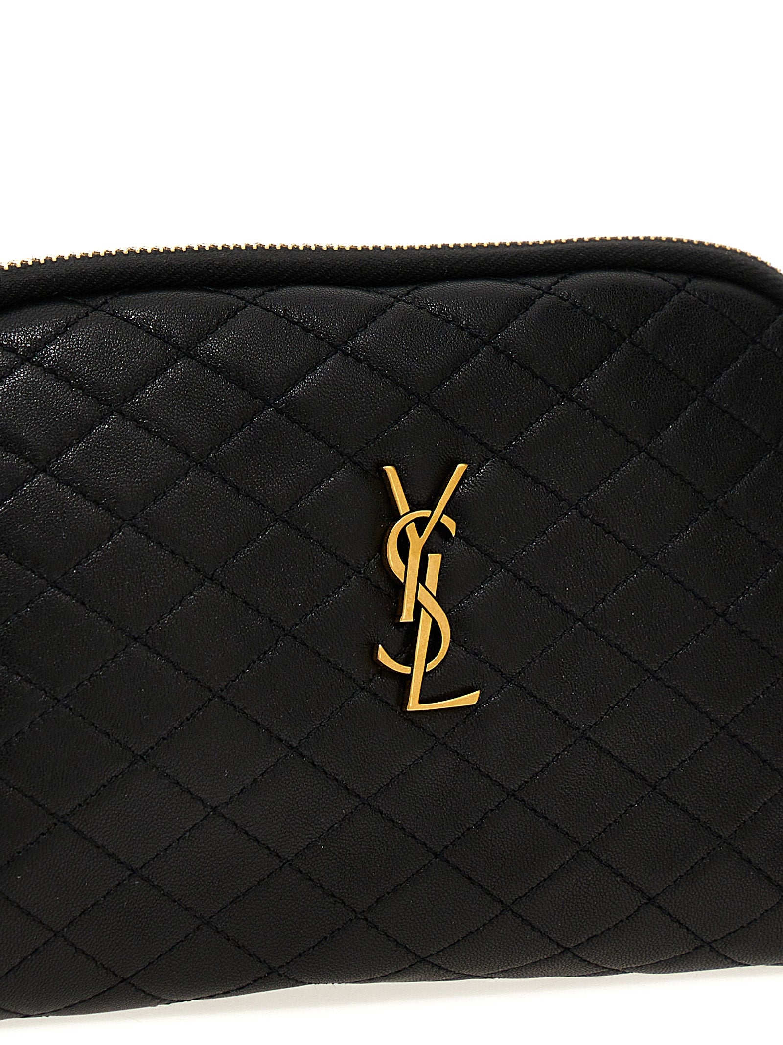 Black Lamb Leather Crossbody Bag