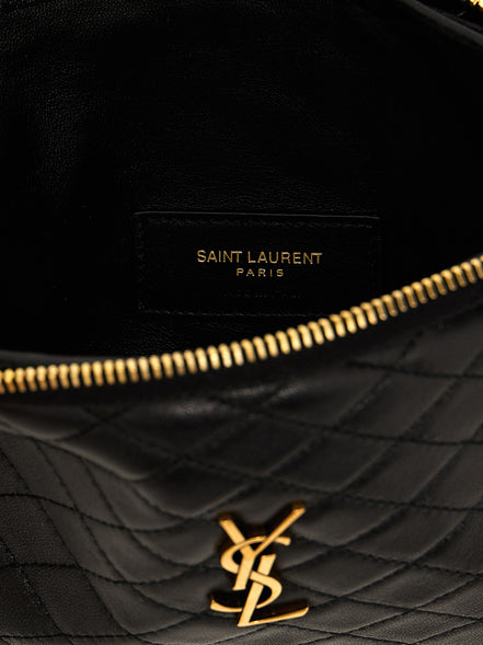 Black Lamb Leather Crossbody Bag