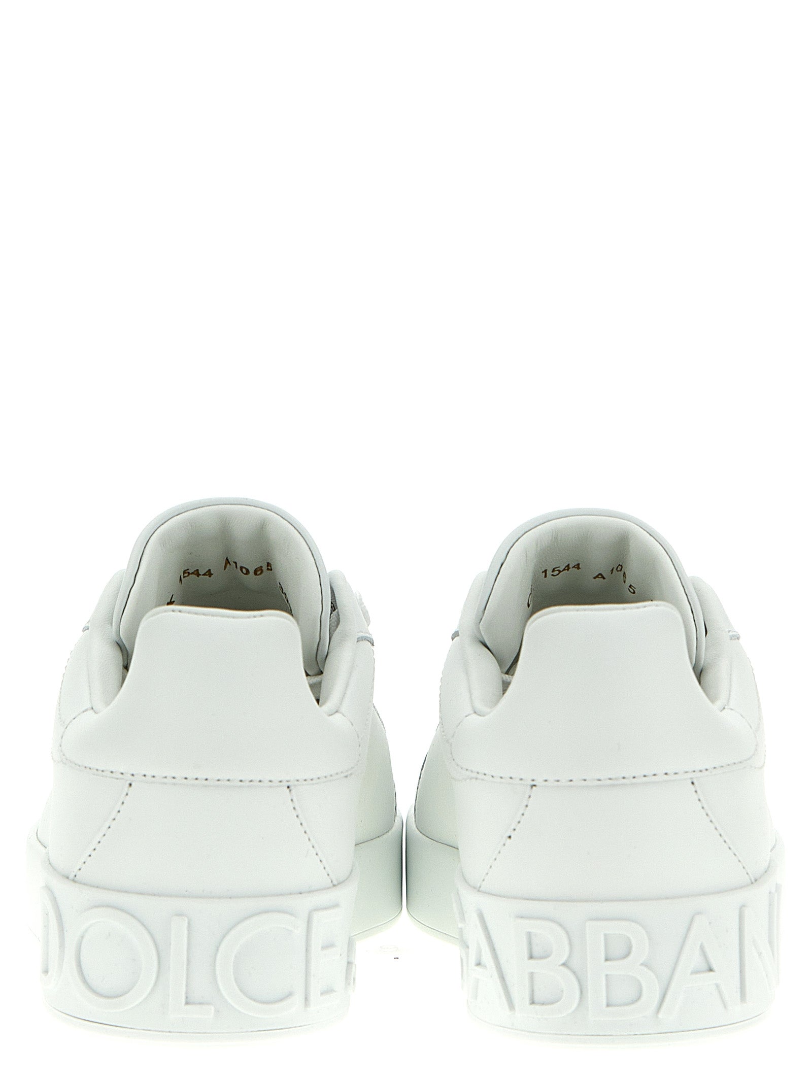 White Calfskin Low Top Sneakers