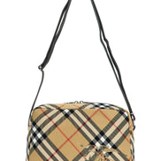 Beige Polyester Crossbody Bag