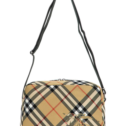 Beige Polyester Crossbody Bag