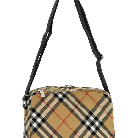 Beige Polyester Crossbody Bag