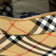 Beige Polyester Crossbody Bag