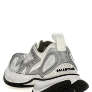 Gray Polyester Athletic Sneakers