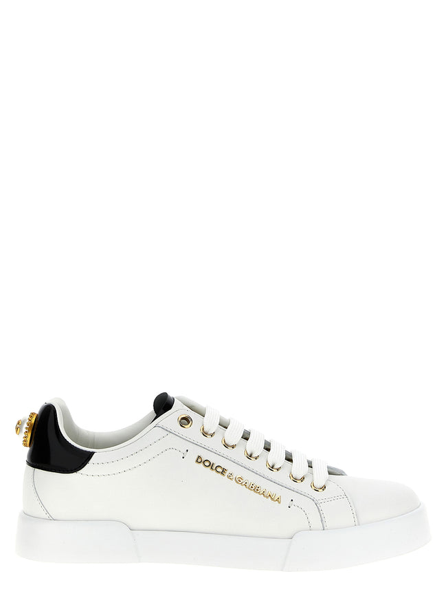 Bicolor Calfskin Low Top Sneakers