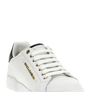 Bicolor Calfskin Low Top Sneakers