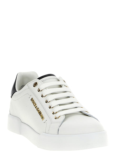 Bicolor Calfskin Low Top Sneakers