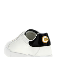 Bicolor Calfskin Low Top Sneakers
