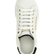 Bicolor Calfskin Low Top Sneakers