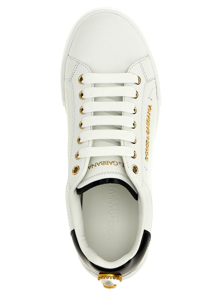 Bicolor Calfskin Low Top Sneakers