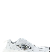 White Cowhide Athletic Sneakers