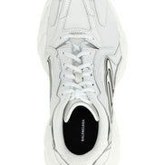 White Cowhide Athletic Sneakers