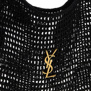 Black Raffia Shoulder Bag