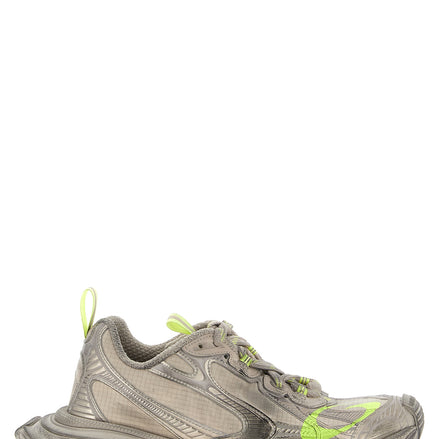 Gray Polyethylene Athletic Sneakers