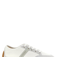 White Polyamide Low Top Sneakers