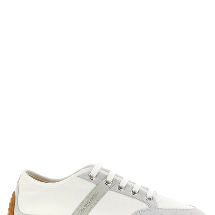 White Polyamide Low Top Sneakers