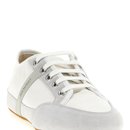 White Polyamide Low Top Sneakers