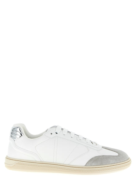 White Calfskin Low Top Sneakers