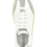 White Calfskin Low Top Sneakers