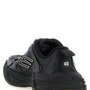 Black Calfskin Athletic Sneakers