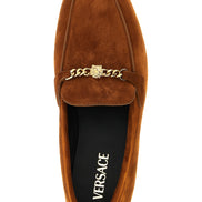 Brown Calfskin Slip-On Loafers
