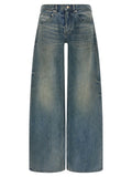 Blue Cotton Relaxed Fit Jeans