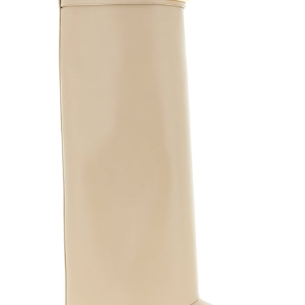 Beige Calfskin Over The Knee