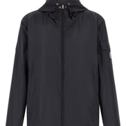 Blue Polyester Shell Jacket